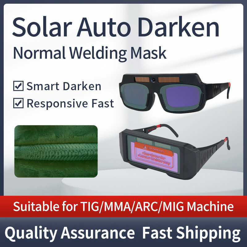 Maschera per gli occhi con oscuramento automatico solare maschera per saldatura maschera per saldatura occhiali per ombretto/Patch/occhi per occhiali da saldatore