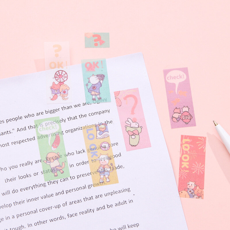 Kawaii Memo Pads Lesezeichen Hinweis Papier Nette Memo Sticky für Büro Lernen Notizen Memo Pads Schule Liefert Schreibwaren