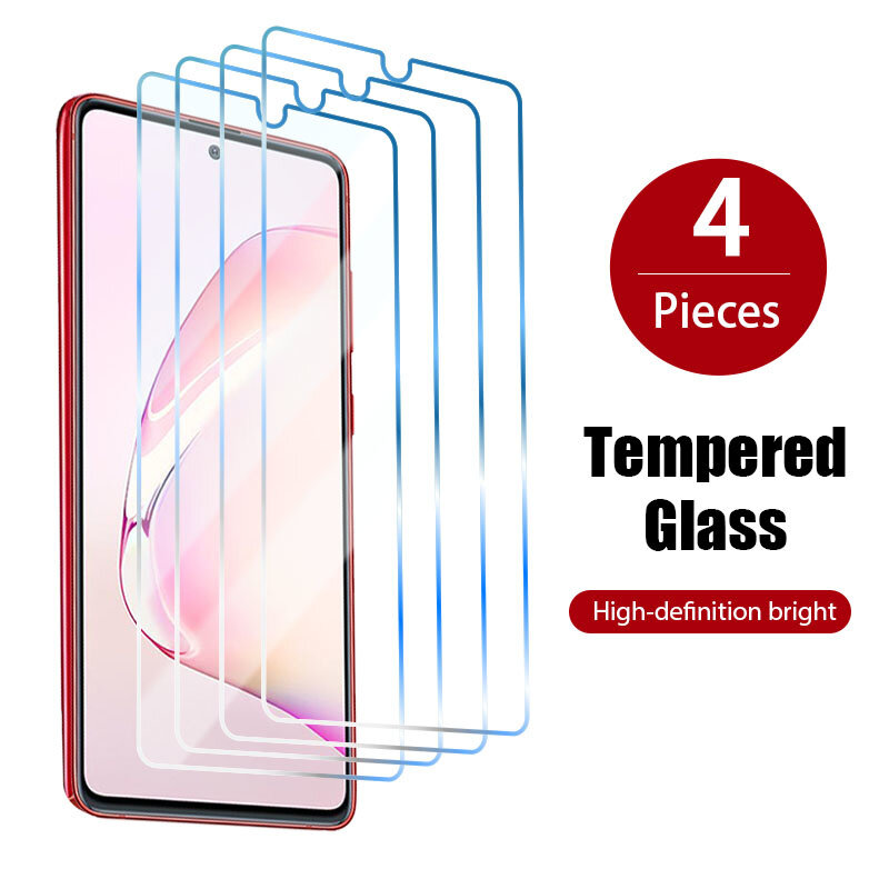 4PCS Tempered Glass for Samsung Galaxy A50 A51 A52 A40 A20e A20 A10 Screen Protector for Samsung A31 A32 A21S A71 A72 A70 Glass