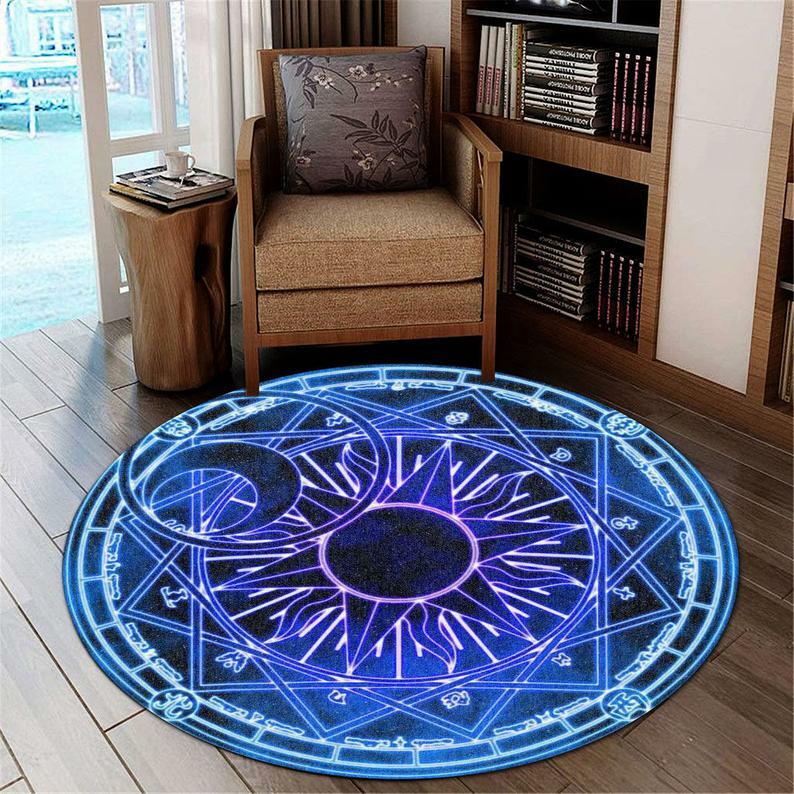 Gothic Satan Picknick yoga gebet teppich runde carpetcarpet Pet pad schwarz home decor divination teppich teppiche für schlafzimmer teppich
