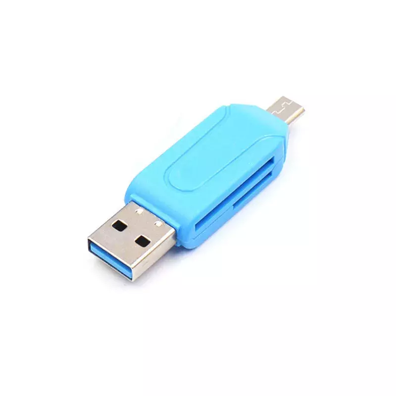 ใหม่ Micro USB 2ใน1 OTG Card Reader ความเร็วสูง Universal OTG TF/SD Card สำหรับ Android คอมพิวเตอร์ Extension หัว