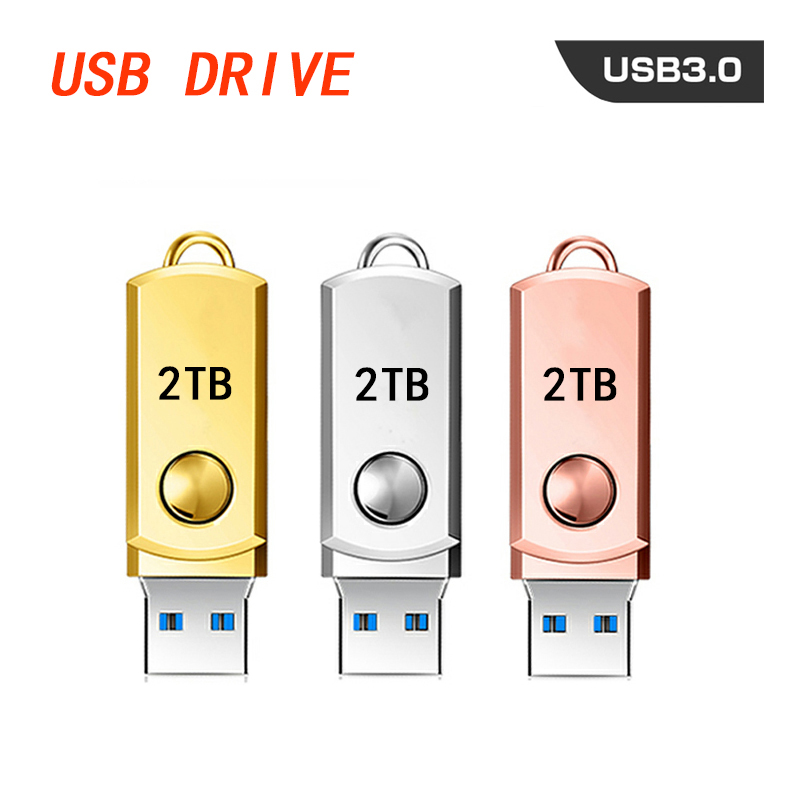 2TB Flash Memory Stick Storage External Gadgets USB 2.0 Metal High Speed Flash Drives 2TB Pen Drive Flash Memory Stick Storage