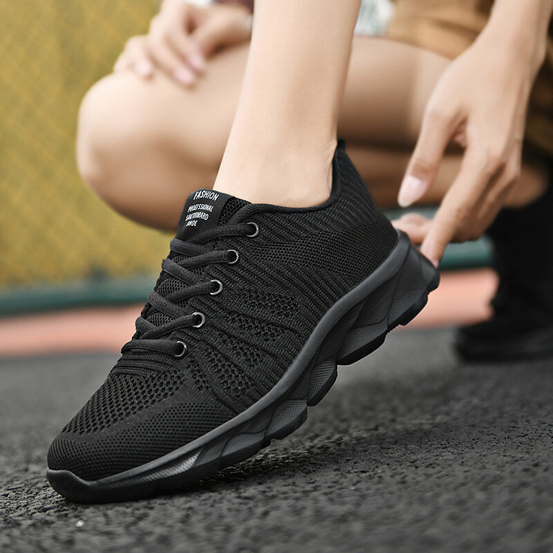 Women Casual Shoes 2022 New Fashion Breathable Mesh Non-slip Unisex Walking Shoes Outdoor Comfortable Light Hiking Shoes 36-46