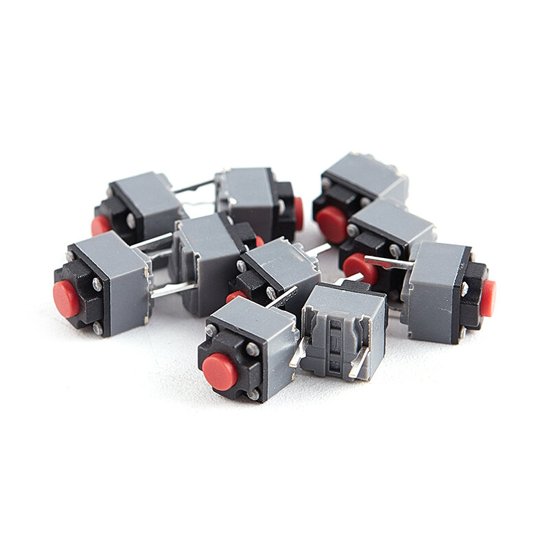 Kailh-Micro interrupteur silencieux sans fil, bouton muet, souris filaire, 6x6x7.3, 6x6x7,3, 10 pièces