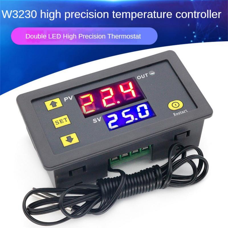 W3230 12V 24V Ligne de sonde AC110-220V 20A Digital Contrôle de la température LED ThermoandreWith Chaleur/Refroidissement