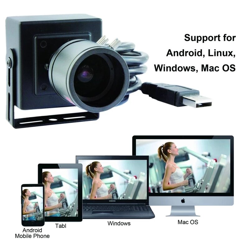 SVPRO HD USB Camera 13Megapixel Industrial Webcam IMX214 Sensor Varifocal lens Mini USB Web Camera For PC Laptop