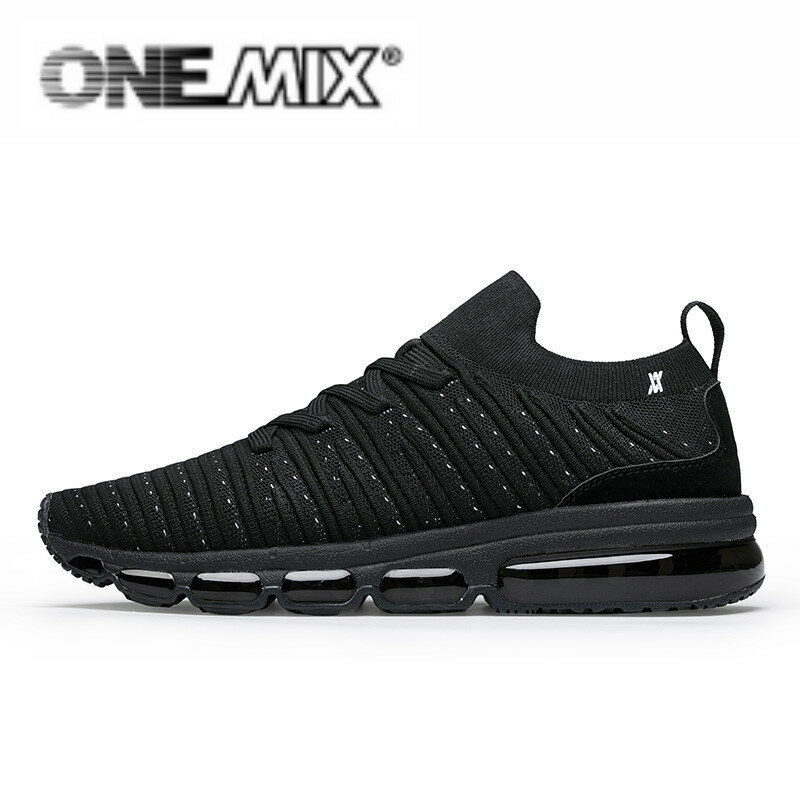 ONEMIX scarpe da corsa per uomo traspirante Slip On nero stabile assorbimento degli urti Sneakers da donna Tenis scarpe sportive moda femminile