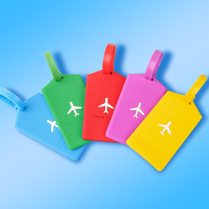 Ярлык для багажа на самолете, креативный чемодан, анти-потеря, включен в список отелей, высокотемпературный мягкий ПВХ резиновый знак для по...