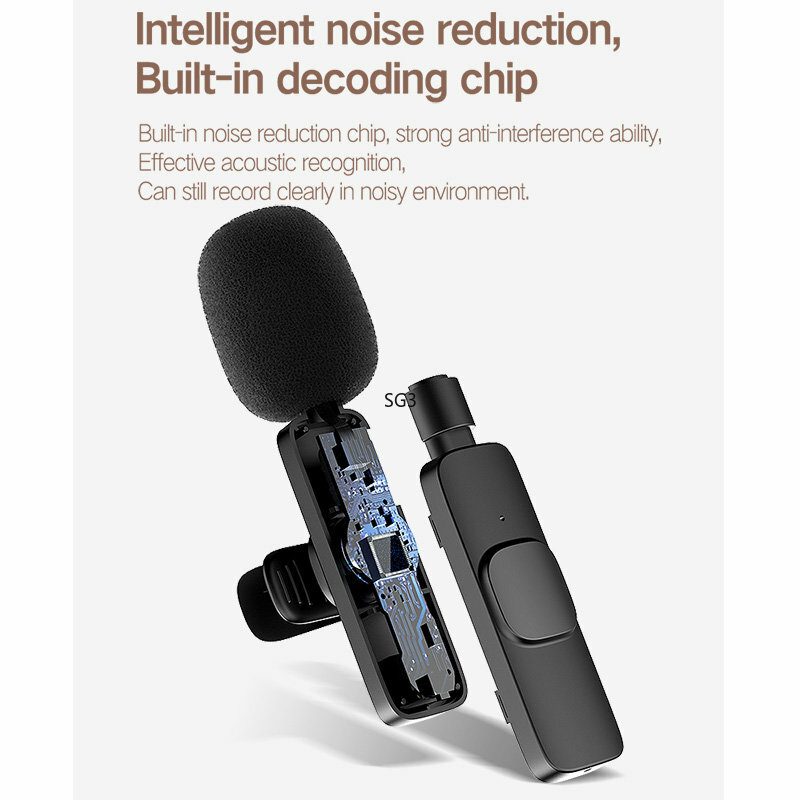 Microfone sem fio lapela gaming caixa de som mic som mixer karaoke mini bluetooth alto-falante microfone gamer para telefone celular e60