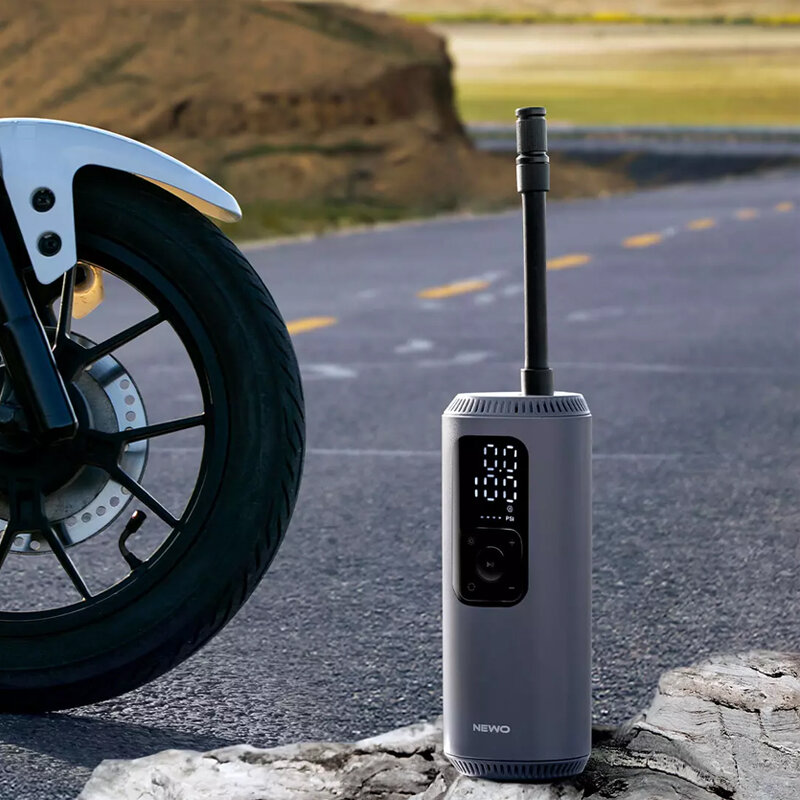Novo xiaomi mijia newo portátil inflador de ar elétrico bomba de ar multitool para bicicleta carro bola compressor led tipo-c casa inteligente