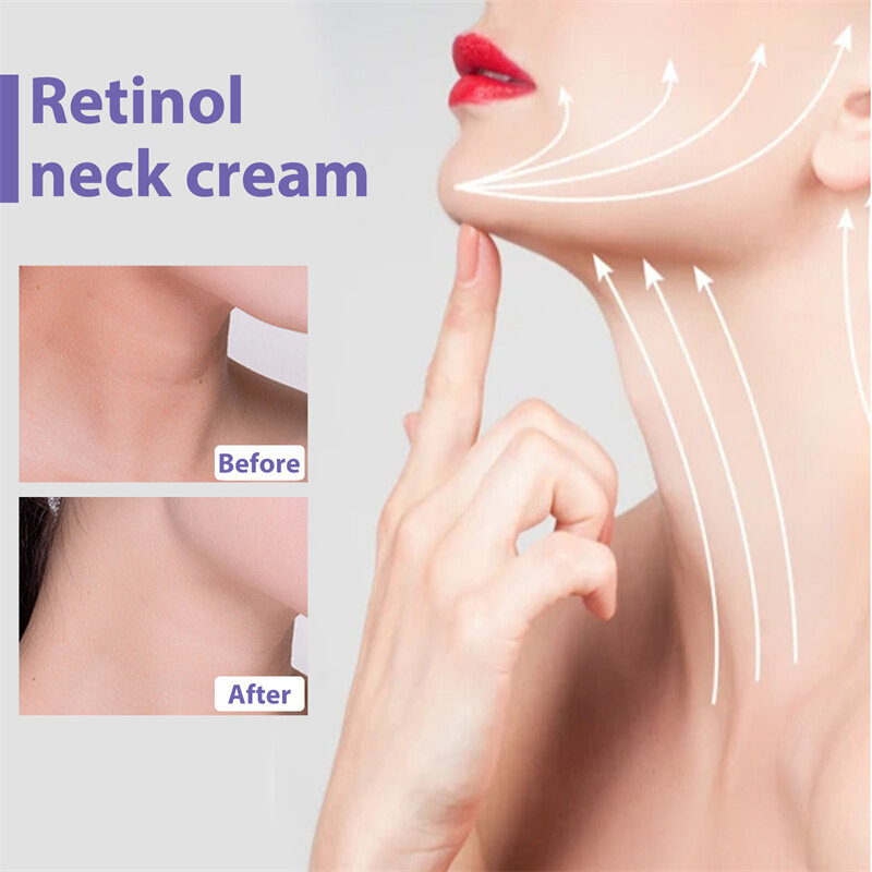Crema reafirmante para el cuello, crema rejuvenecedora, blanqueadora de la piel, forma hidratante, productos para el cuidado de la piel del cuello, 40G