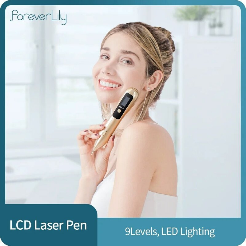 LCD Plasma Stift LED Beleuchtung Laser Tattoo Maulwurf Entfernung Maschine Gesicht Pflege Haut Tag Entfernung Sommersprossen Warze Dark Spot Remover