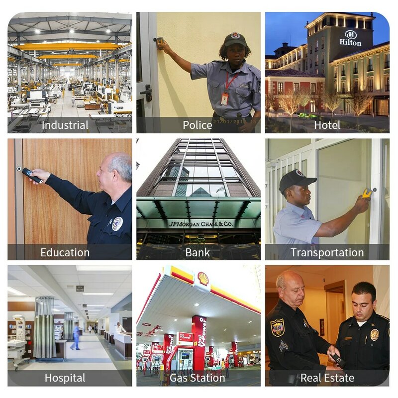 JWM RFID Guard Tour System, lector de gestión de patrulla de seguridad con Software gratuito en la nube para hoteles, parques industriales
