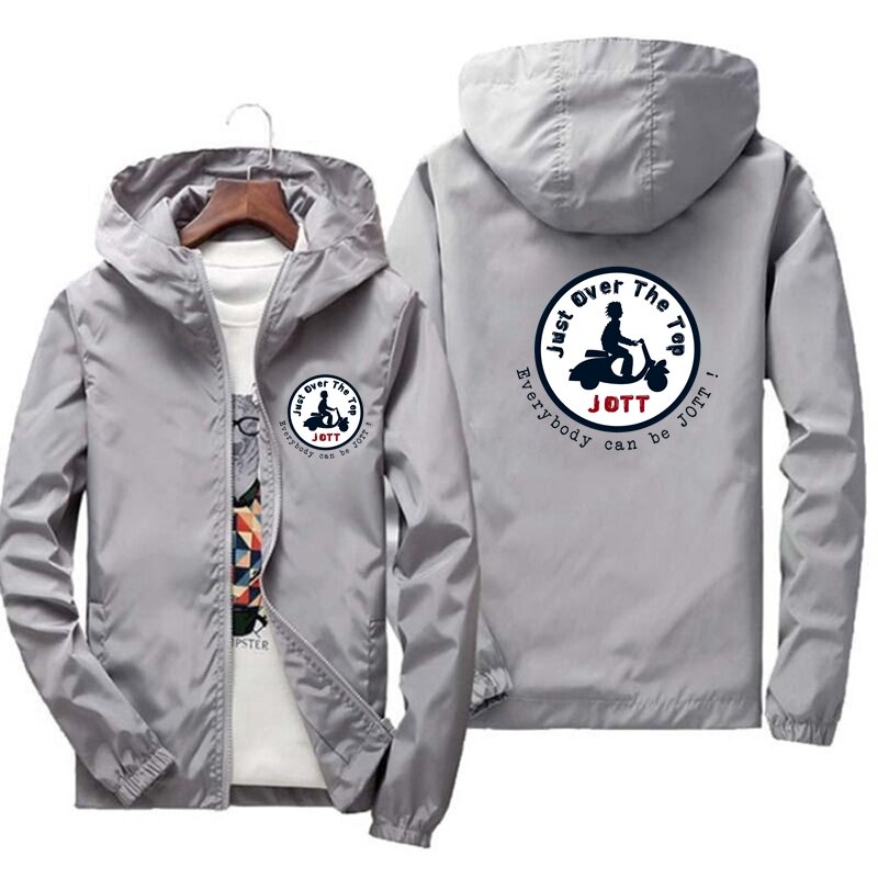 Lente En Herfst Nieuwe Jott Heren Hooded Casual Jacket Losse Water Proof Mannelijke Windjack Effen Kleur Mannen Winddicht jassen