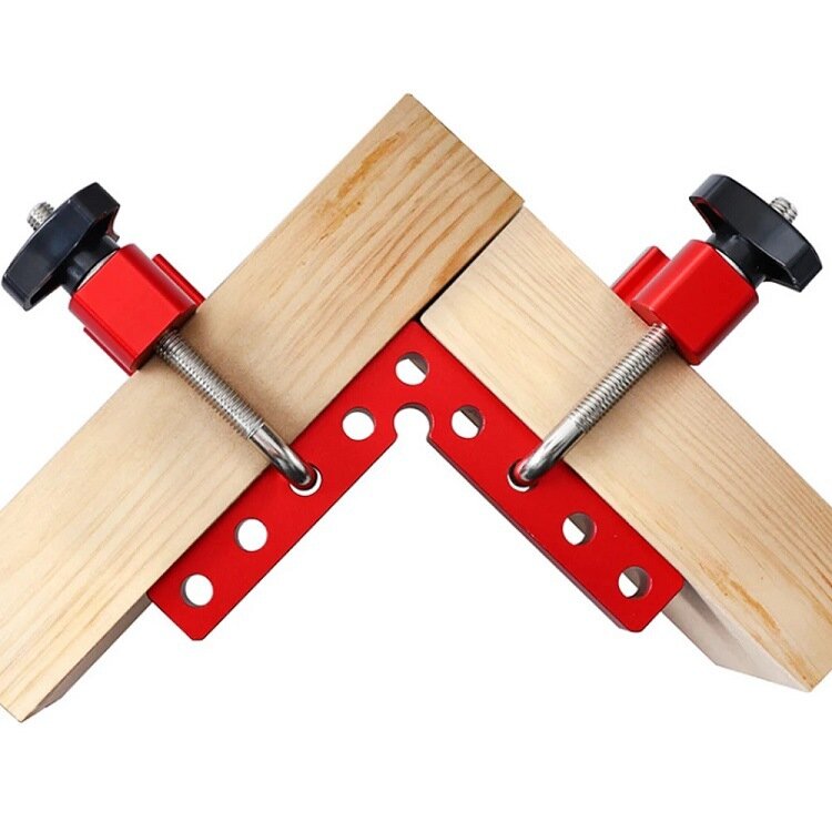 Règle de serrage d'angle réglable carré à Angle droit en alliage d'aluminium 90 degrés Clip de fixation auxiliaire en forme de L, outil de travail du bois