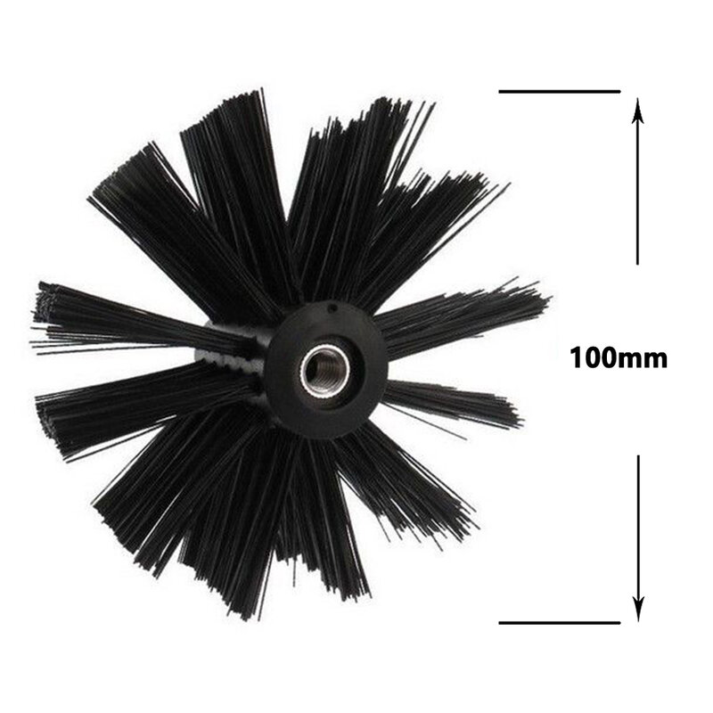 100/150mm Chimney Brush Head  Rotary Chimney Brush Accessories Nylon  Dryer Pipe Fireplace Inner Wall Cleaning Tools