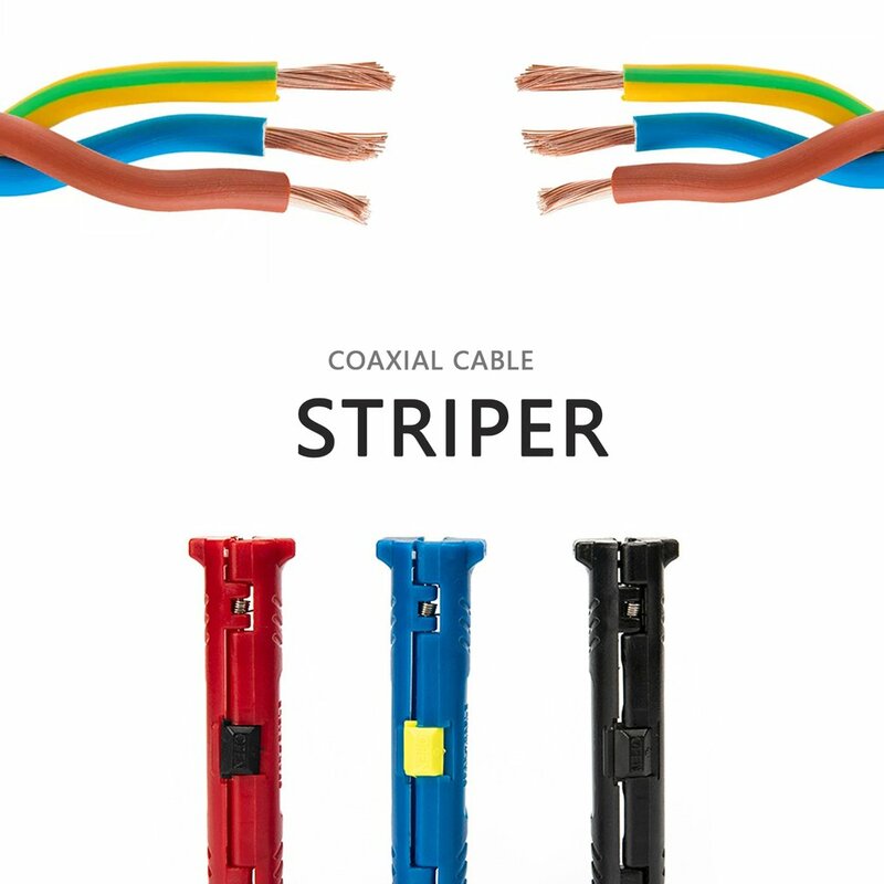 Multifunctionele Tool Pen Rotary Coax Kabel Coaxkabel Cutter Stripper Cutter Tool Stripper Machine Voor Kabel Stripper