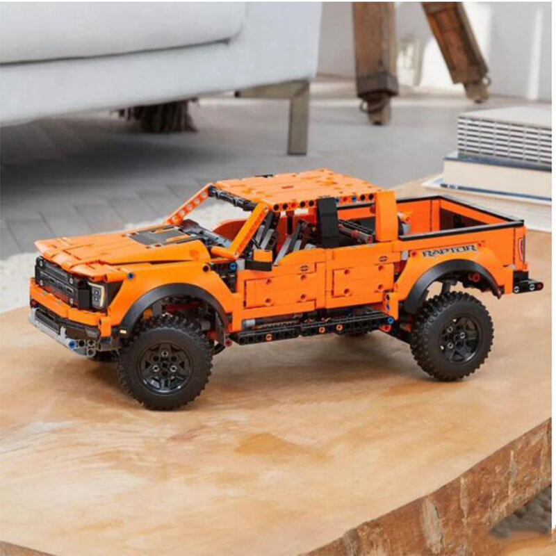 Série criativa 10290 pickup truck 42126 retro raptor modelo de carro técnico blocos 10279 camper carro van blocos brinquedos presente natal