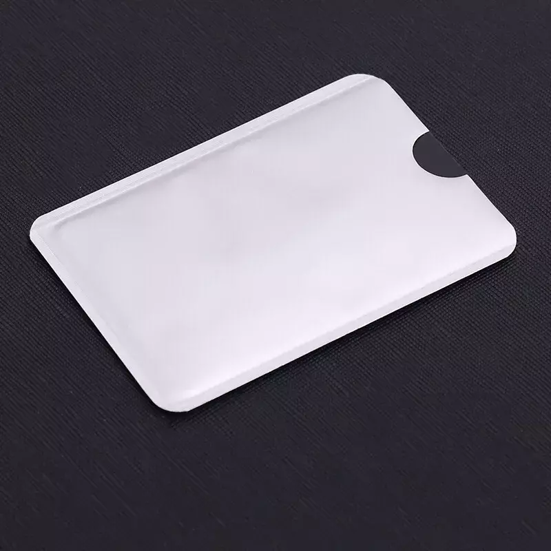 10pcs Aluminum Foil Holder Anti Scan RFID Sleeve Protector Anti Theft Credit ID Card Anti-Scan Card Sleeve Hot Sale