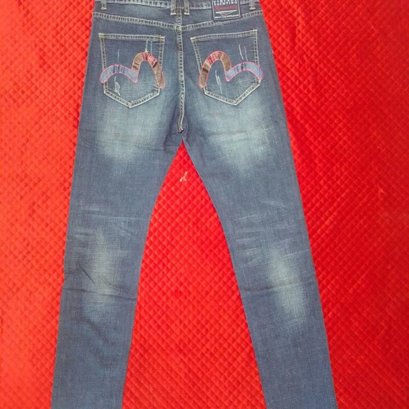 Новинка 2022, джинсы в стиле ретро, в японском стиле ретро, с вышивкой M, с принтом в виде чайки, высококачественные джинсы в стиле хип-хоп