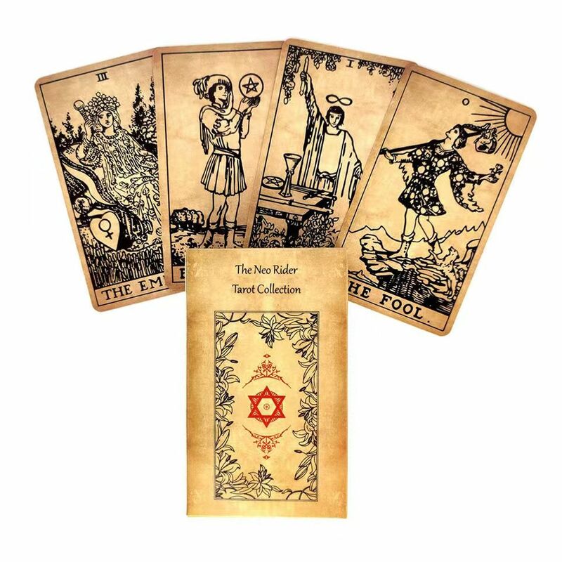 Juego de cartas de Tarot Neo Rider, juego de mesa de regalo, oráculo y adivinación, 78 cartas