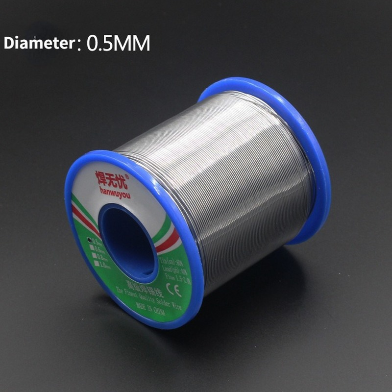60/40 filo di ferro 1.5g Diamater 2.0% 500 0.5 0.6 0.8 1.2 2mm 1 pz filo di stagno nucleo di colofonia saldatura saldatura flusso di saldatura