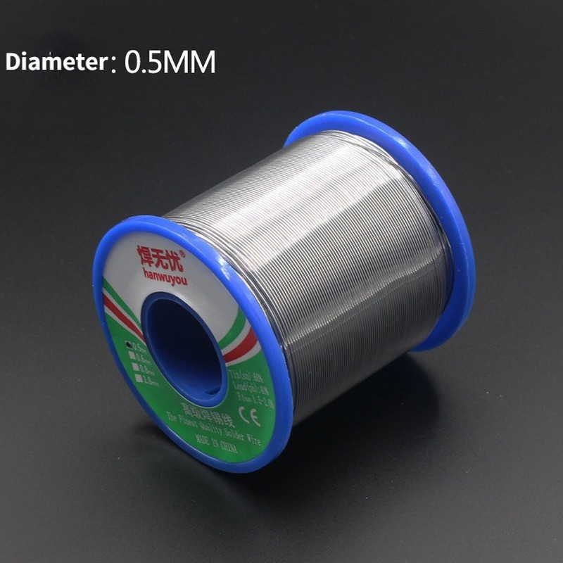 1pc 60/40  Rosin Core Tin Solder Wire Soldering Welding Flux 1.5-2.0% Iron Wire Reel 500g Diamater 0.5 0.6 0.8 1 1.2 1.5 2mm