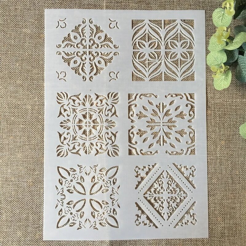 A4 29*21cm Frame Square DIY Layering Stencils Wall Painting Scrapbook Coloring Embossing Album Decorative Paper Card Template