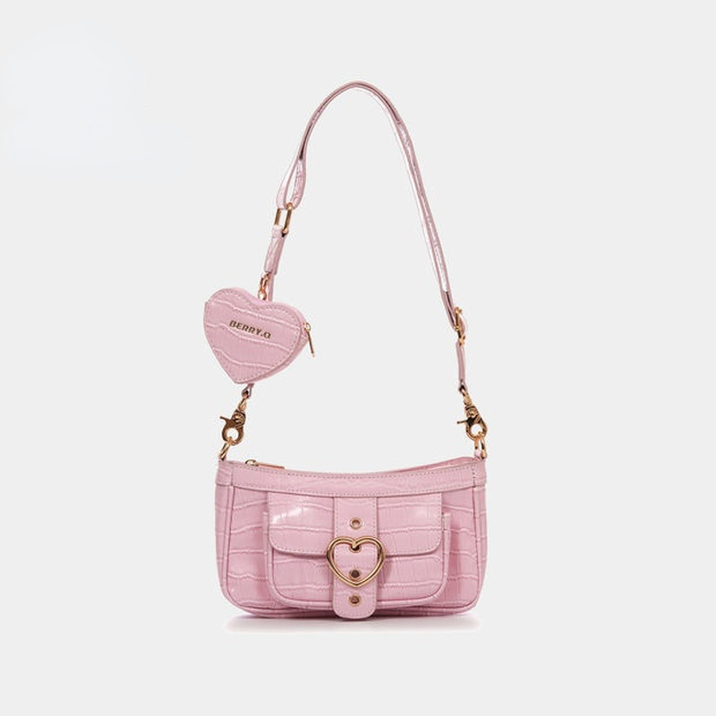 2022 moda Kawaii Lolita torba na ramię kobiety PU skóra cukierki kolor słodkie słodkie Crossbody torba z portmonetki portfel