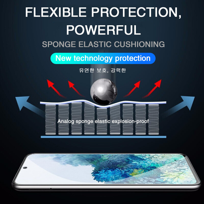 4Pcs Hidrogel Film Para Samsung Galaxy S10 S20 S21 S22 Plus Ultra FE Nota 20 9 10 Plus A52S A12 A53 A51 A50 A21S Protetor de Tela