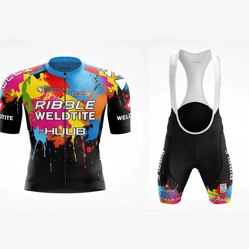 Huub – vêtements de cyclisme d'été pour hommes, chemise à manches courtes avec bavoir en Gel 9d, combinaison respirante pour vélo de route, Ropa Ciclismo Hombre