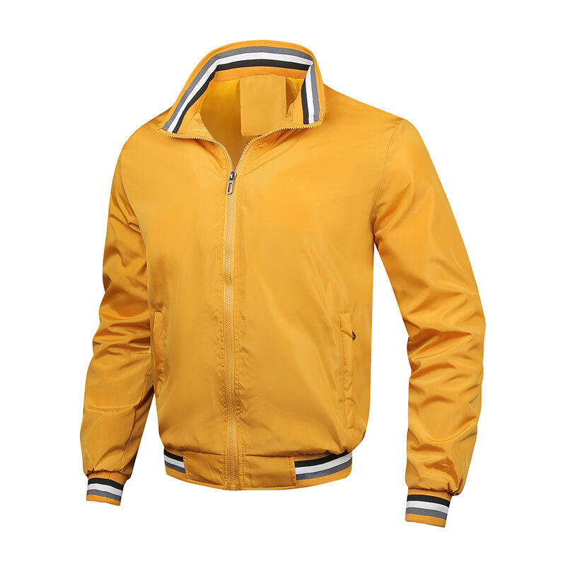 Nowa odzież sportowa wiosna męskie modne kurtki i odzież wierzchnia męska trencz Bomber Jacket męska odzież typu Outdoor Casual Street