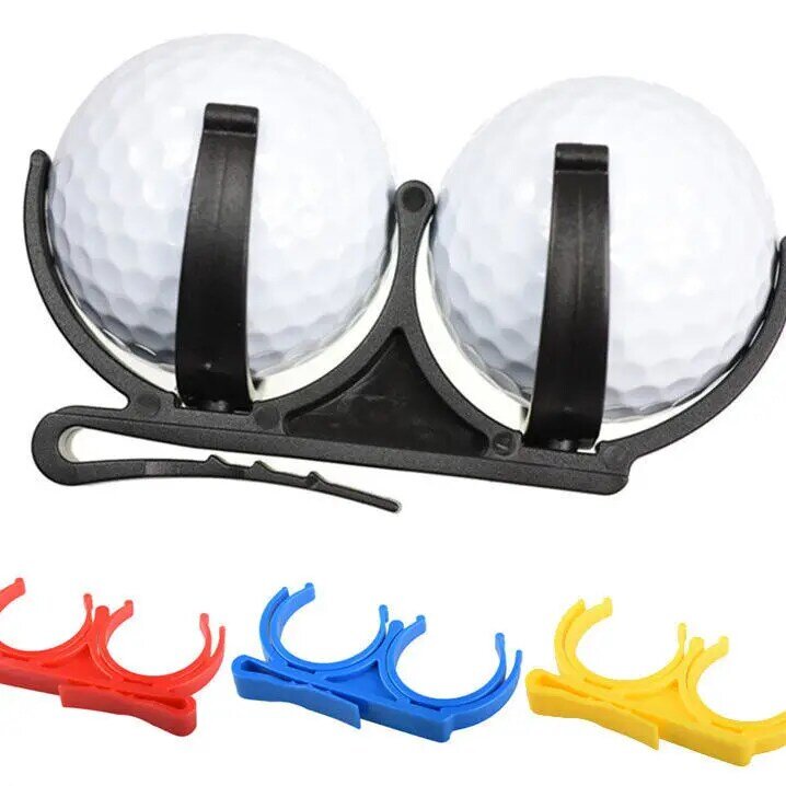 2 Stks/set Golf Clip Golfbal Houder Clip Organizer Voor Golfer Sporting Training Tool Accessoires Gog Gloednieuwe Blauw Rood zwart