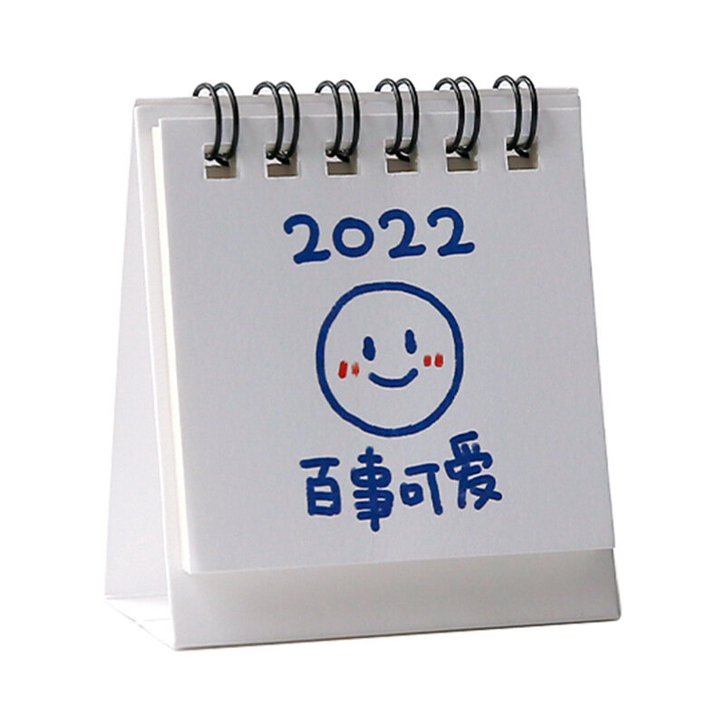 Mohamm 1PC 2022 śliczne kreatywny Mini kalendarz biurkowy dekoracje papiernicze artykuły szkolne