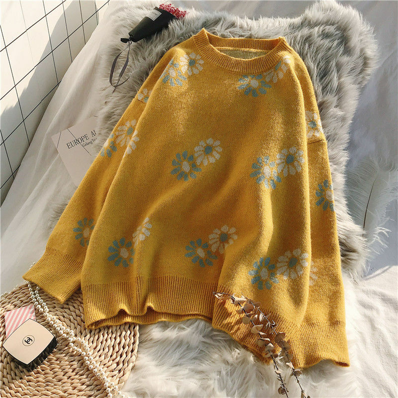 귀엽고 달콤한 플러스 벨벳 두꺼운 두꺼운 섹션 가을과 겨울을위한 새로운 한국어 스타일의 야생 간단한 게으른 패션 트렌드 탑