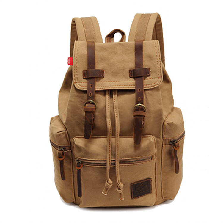 Bolsa de lona retro para o menino mochila computador saco de escola estudante bolsa de viagem para homem