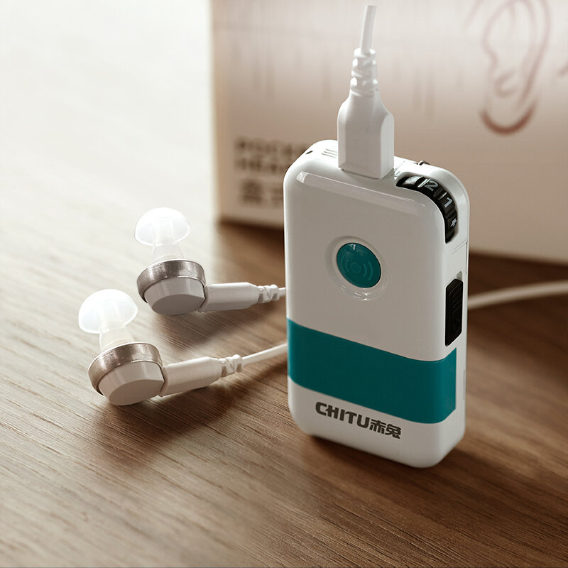 Audífonos potentes para sordos, audífonos recargables de alta calidad, con volumen de voz DHP ajustable con tapones para los oídos, 2022