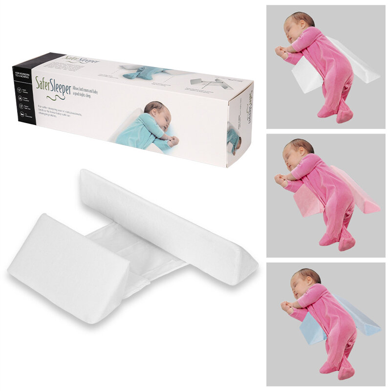 Descanso de bebê multifuncional travesseiro de dormir lateral recém-nascido cabeça anti-offset removível lavável dar forma travesseiro por 0-6 meses