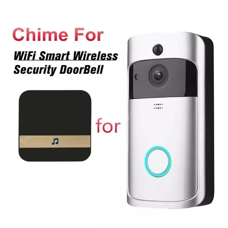 Беспроводной смарт-видеозвонок с Wi-Fi, музыкальный ресивер, Домашняя безопасность, внутренний домофон, дверной звонок, приемник для EKEN 10-110 дБ