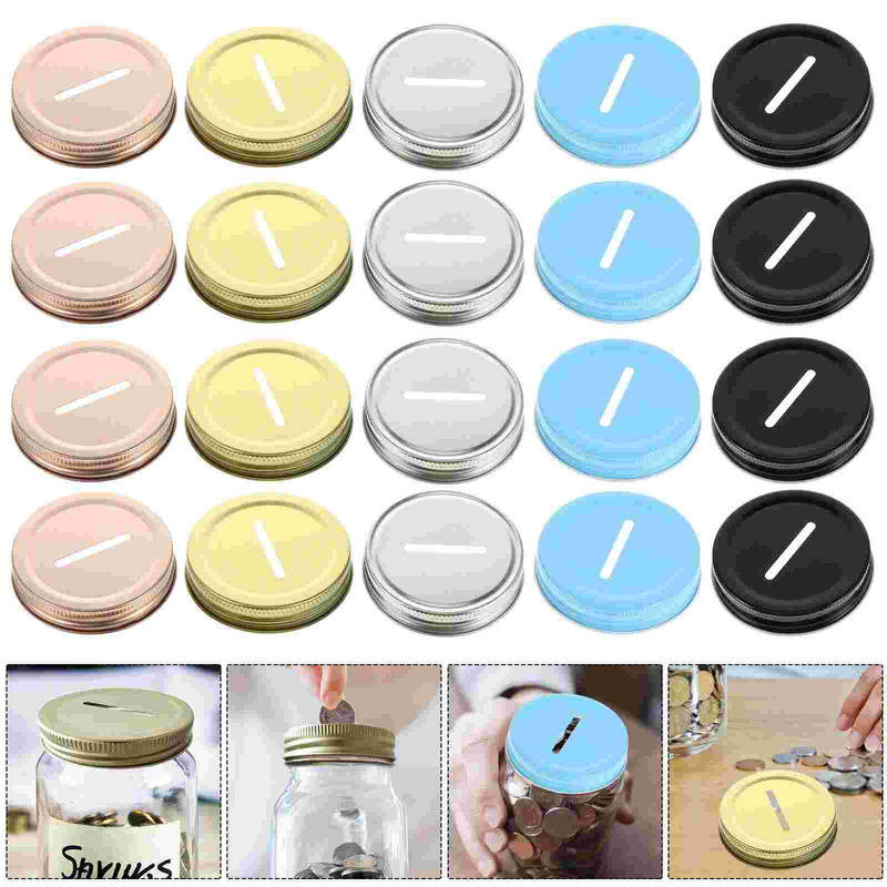 50 pcs  Lids Sealing Covers Coin Slot Lids for Household Cafe Use