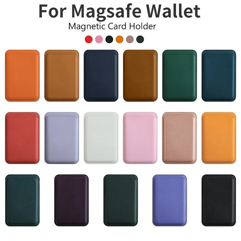 Lusso per Apple Magsafe portafoglio in pelle custodia magnetica porta carte d'identità per iPhone 12 13 Pro Max custodia posteriore porta carte di credito