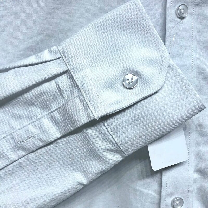 TB THOM Men's Relaxed Fit 코튼 긴 소매 단추 업 튜닉 가을 봄 최고 품질 클래식 4 바 스트라이프 디자인 남성 셔츠