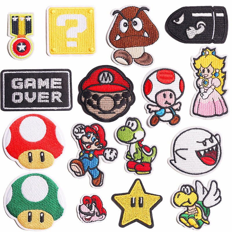 Cartoon Game characters Patches for Clothing Thermoadhesive Patches  Cute Patch Iron on Embroidery Patches on Clothes Applique