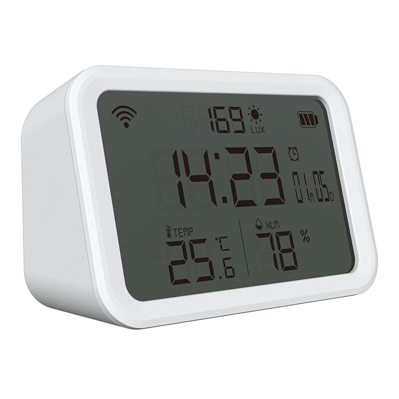 Drahtloses Hygrometer Thermometer LCD-Bildschirm Kalender anzeige Innen Hygrometer Tuya Smart Wifi Batterie anzeige Bluetooth