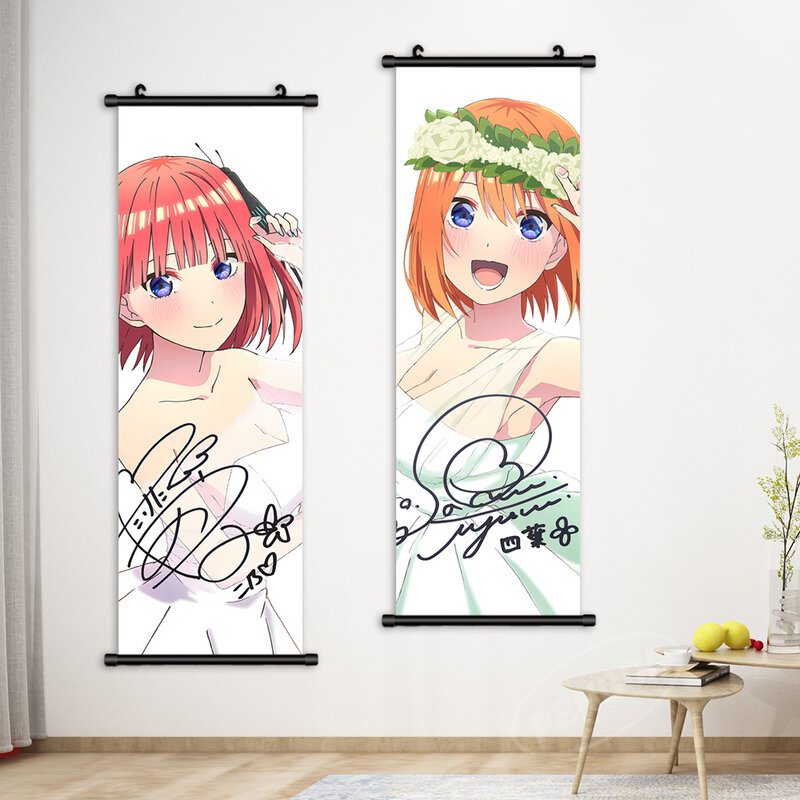 Canvas Print The Quintessential Quintuplets Painting Wall Art Picture Nakano Mikyu Poster Home Decor Hanging Scrolls Living Room
