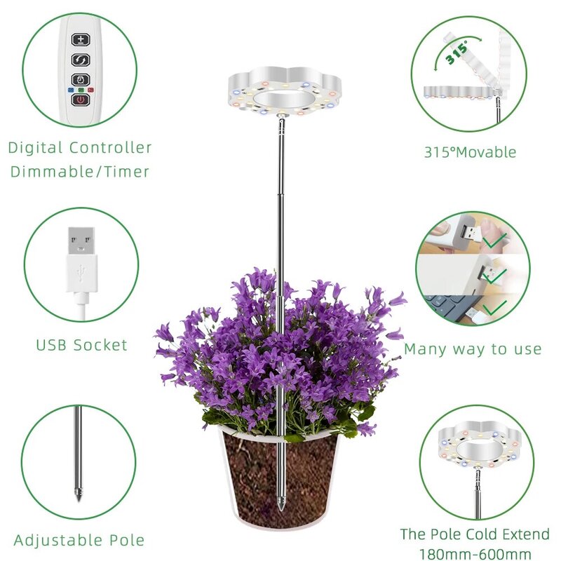 Lámpara de cultivo de plantas de interior, luz LED de 150W, Chip SM, para cultivo y floración