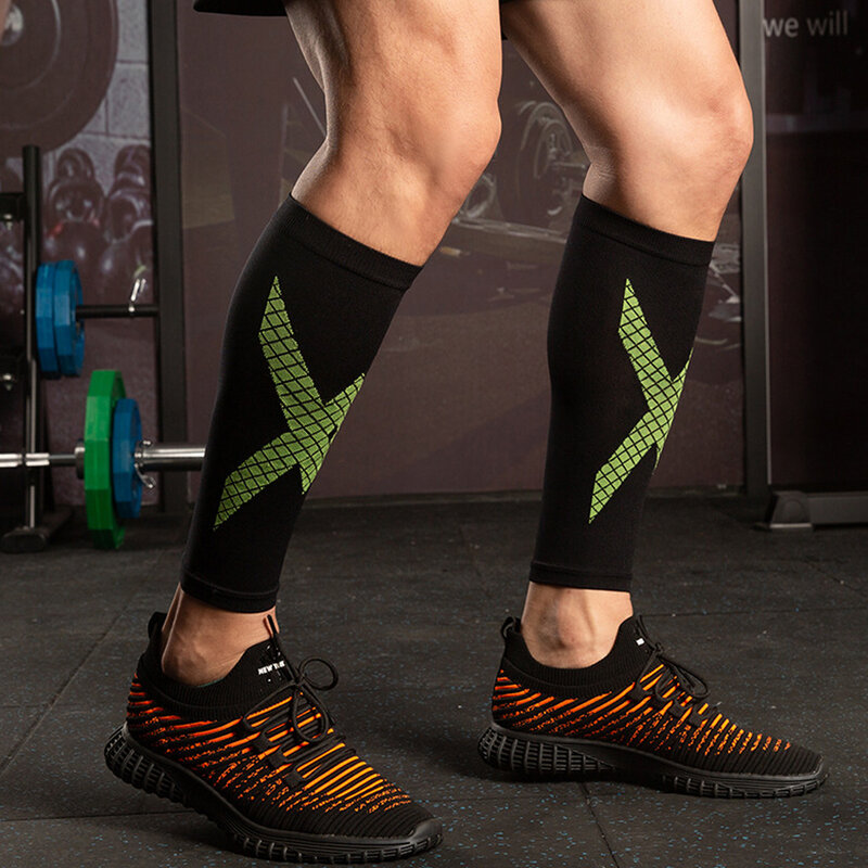 1Pair Calf Compression Sleeves for Men & Women - Calf Support Leg Compression Socks for Shin Splint & Calf Pain Relief