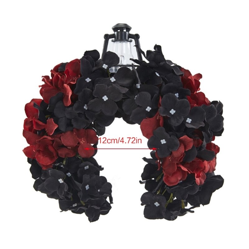652f Gothics Kopf bedeckung Blume Krone Diademe Stirnband Halloween Kopfschmuck Kopf bedeckung