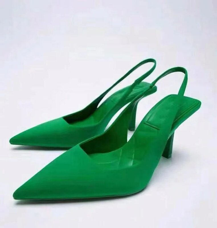 Sepatu Sandal Wanita Baru 2022 Sandal Luar Ruangan Sepatu Wanita Ujung Lancip Sepatu Pantai Hak Tinggi Elegan Pompa Seksi Zapatos De Mujer