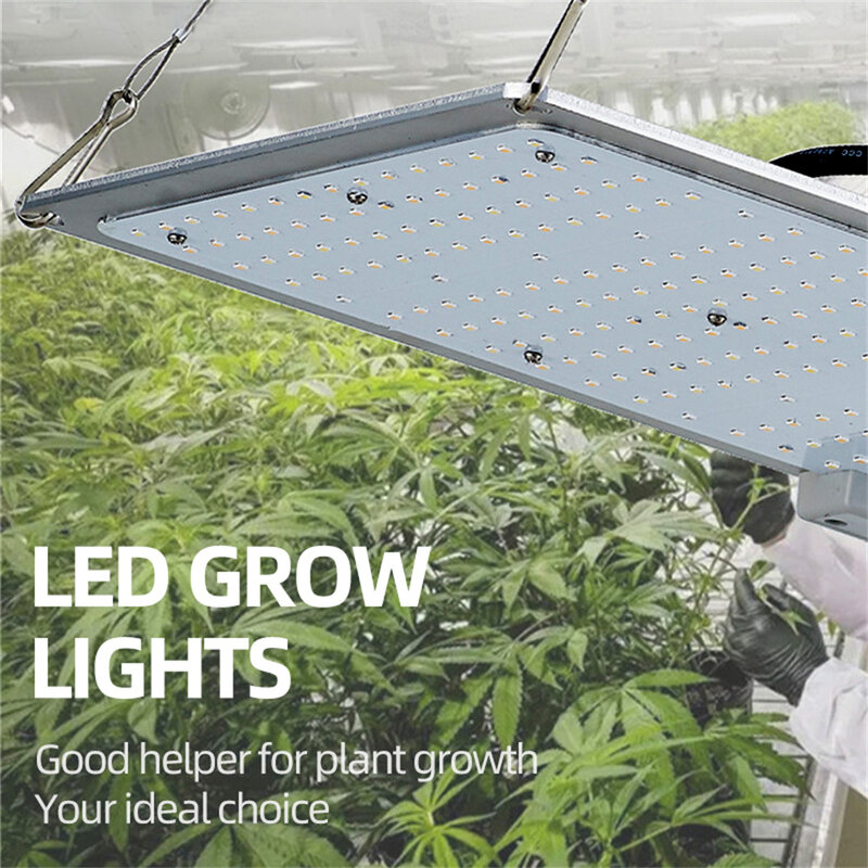 디 밍 LED 성장 빛 양자 알루미늄 플레이트 3500K 660nm 전체 스펙트럼 300W 성장 빛 온실 수경 실내 식물